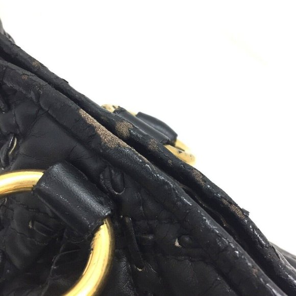 MIUMIU Quilted Hand Bag Shoulder Bag 2way bag Black - Picture 14 of 16